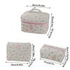 High Quality Bow-knot Floral Patterns Makeup Bag Large Capacity Storage Bag Toiletry Bag Women Girls