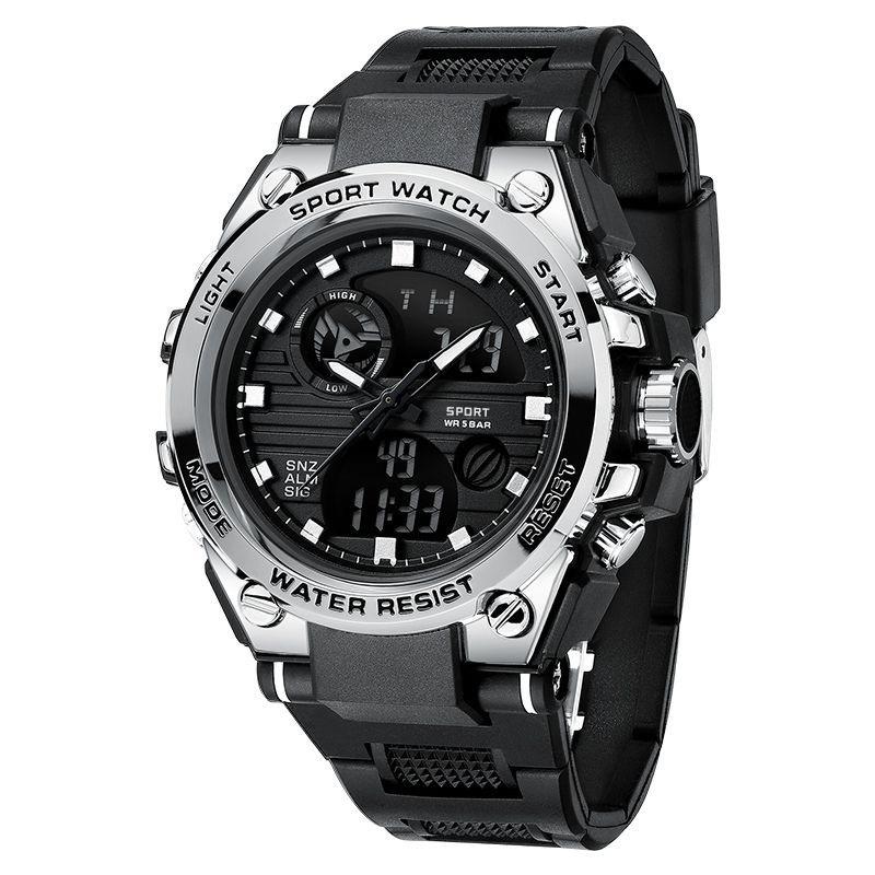 Electronic Watch For Men'S Students, Junior High School Teenagers, Multi-Functional Sports, Men'S Luminous Electronic Watch