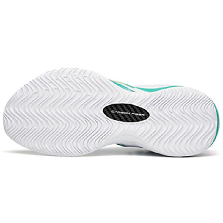 New Anta Berserk 3 Durable Breathable Mid Top Basketball Shoes White Green 112131601-2