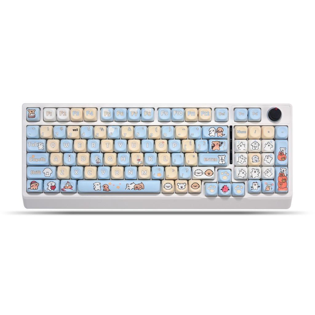 Customized Cute Dog-Themed Keycaps for Mechanical Keyboards
