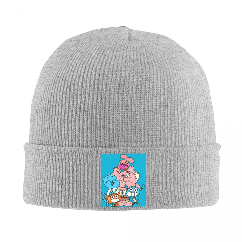 The Amazing World Of Gumball Warm Knitted Cap Fashion Bonnet Hat Autumn Winter Outdoor Beanies Hats for Unisex Adult