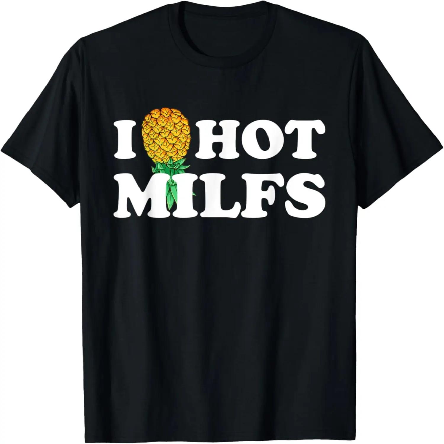 

I Pineapple Hot Moms Milfs Upside Down I Heart Funny Swinger T-Shirt XXXXXL чорний