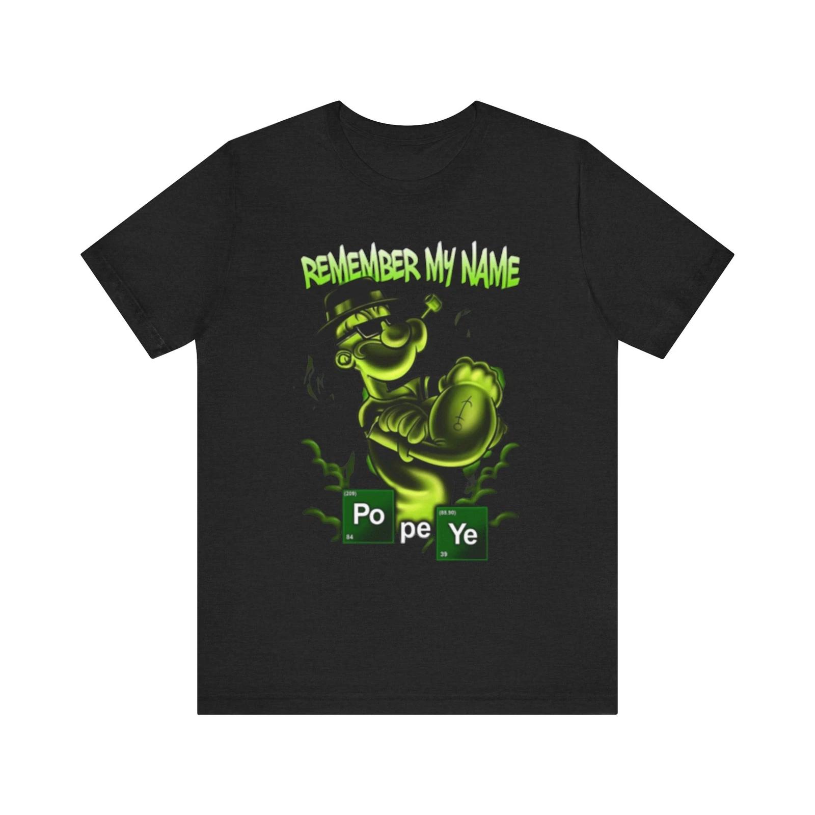 Popeye Parody T-Shirt, Popeye Unisex Short Sleeve Tee 2XL