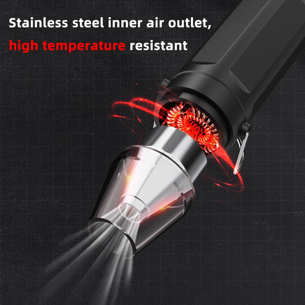 300°C 220V Hot Air Gun DIY Tool Heat Electric Power Tool Mini Soldering Temperature Crafts Blower with Supporting Seat Shrink