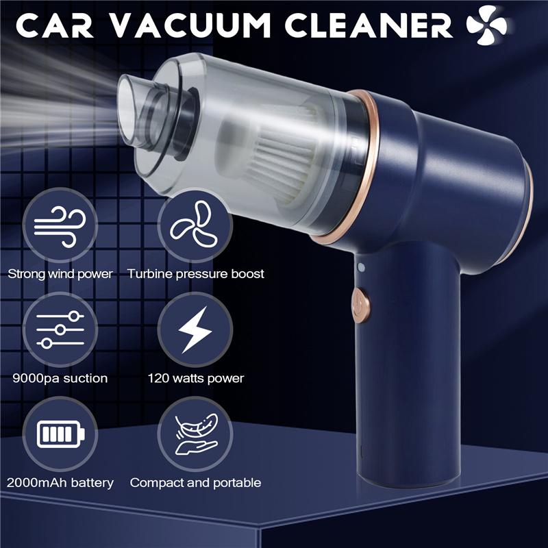 A96I-Handheld Vacuum Cleaner For Car And Home Wireless Portable Dry Wet Mini Vacuum Cleaner Dust Sand Cleaning Machine