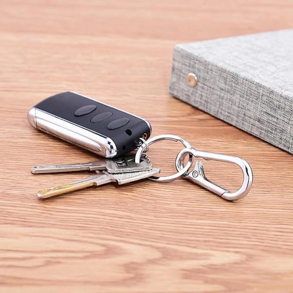 Zinc Alloy Car Key Chain Anti-Lost Keychain with KeyRing Simple Gourd Buckle Carabiner Keychain Auto Waist Belt Clip Holder