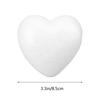5Pcs White Polystyrene Heart Balls 8.5cm DIY Craft Hearts for Wedding Decor Valentine's Day Baby Shower Floral Arrangements