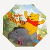Winnie-the-Pooh, Friendship Themed Automatic Opening and Closing Umbrella, Brightly Colored 8-rib Portable Umbrella, Suitable for Men and Women, A Per