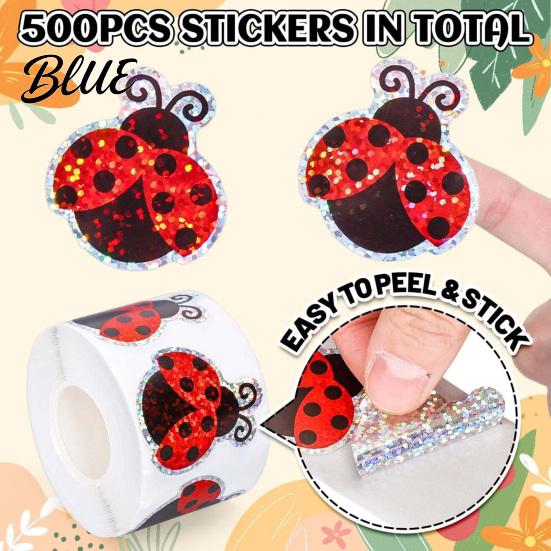 Halloween Sealing Stickers 500PCS Stickers Self-Adhesive Holographic Labels Decorative Festive Adhesive Holiday Party Favor Labels Decals