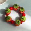 Braccialetto con Perline in Resina Design Frutta e Verdura Simulati Gioielli alla Moda Dopamina Bohemien per Ragazze Adolescenti Regalo