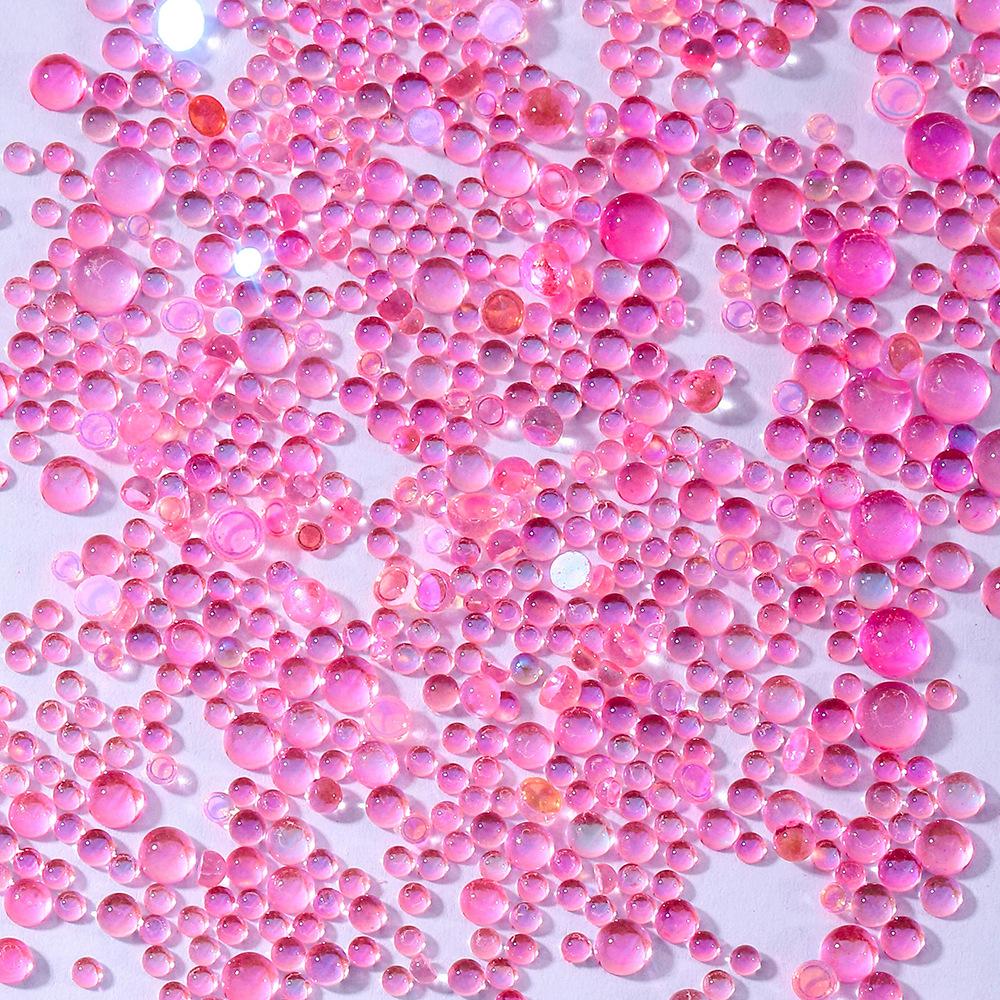 Nail Art Human Fish Bead Bag With 1440 Multi-Size Small Round Diamonds, Flat-Bottomed Nail Art Jewelry, High-Brightness Mixed Magic Diamond Jewelry.