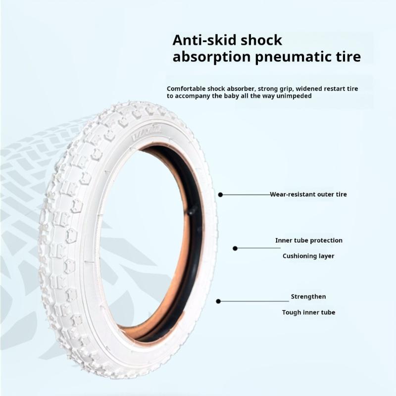Pair Of Wear Resistance Childrens Bicycles Tires With Advanced Tread Pattern For Maximumly Control Offering Smooth Rides