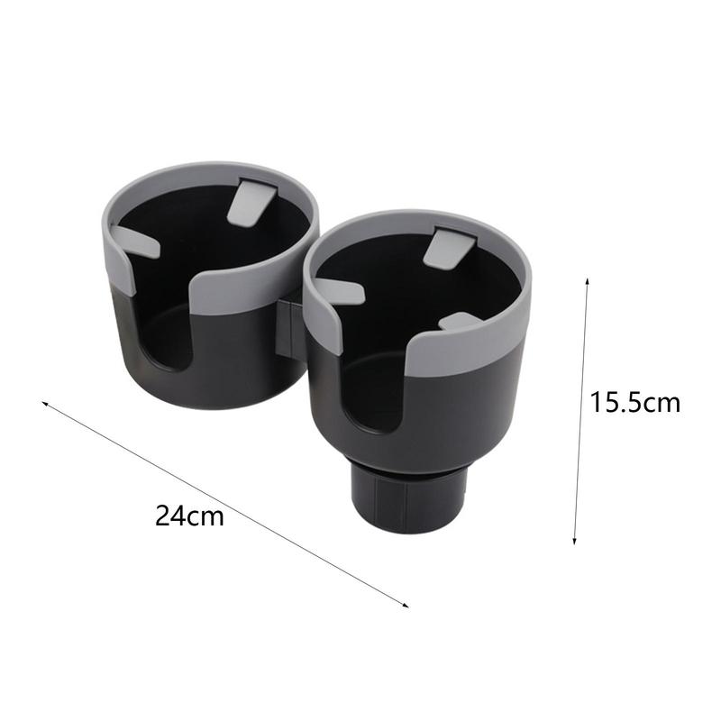 Car Cup Holder Insert Adjustable Base Multifunctional Double Cup Holder Detachable Drinks Holder for Automotive Truck Auto