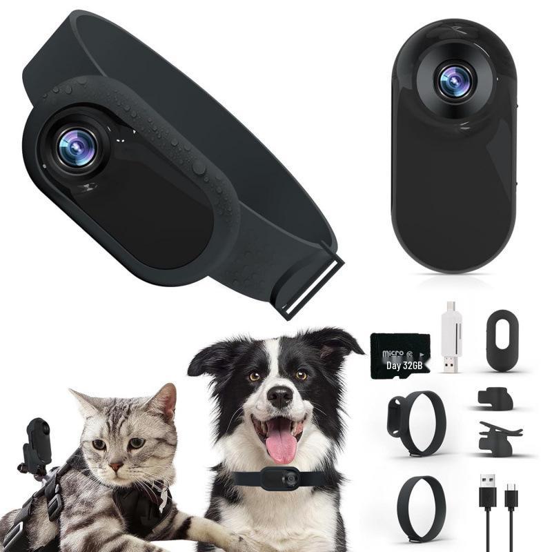Magnetic Clip HD Wearable Action Camera for Pet and Cycling
