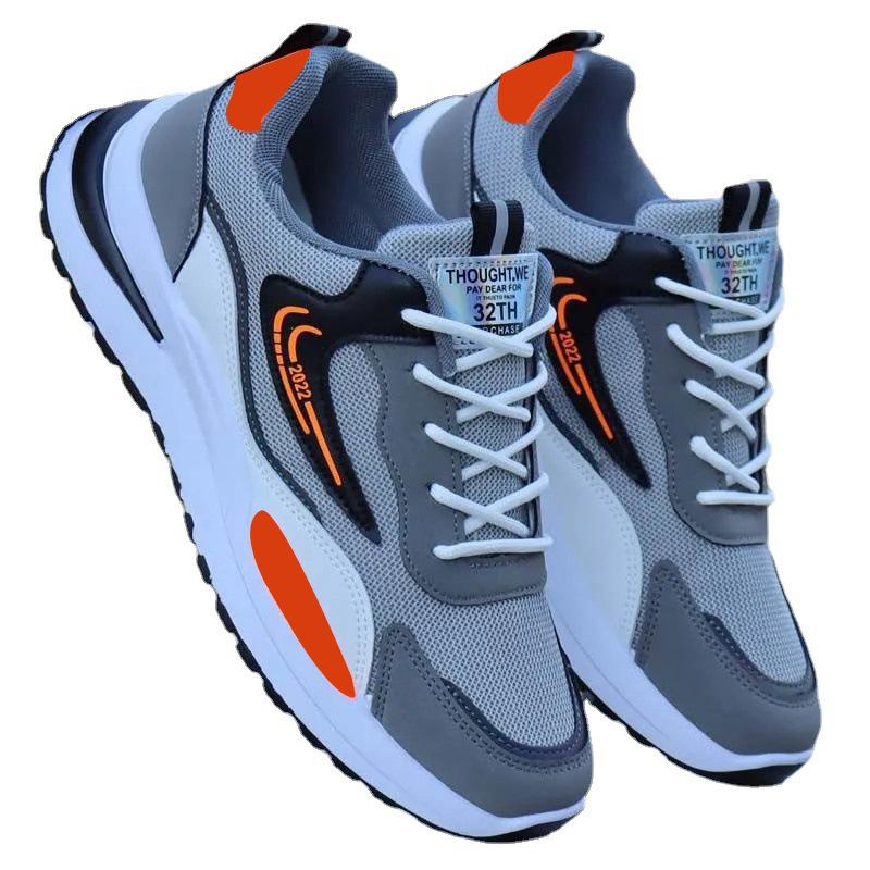Men's Sports Shoes Spring Fashion Trend Breathable Mesh Shoes Travel Running Shoes Men's Sports and Leisure Shoes