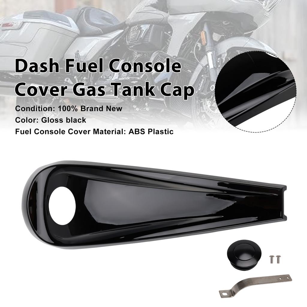 Dash Fuel Console Cover Gas Tank Cap For Touring Electra Road Glide 08-23