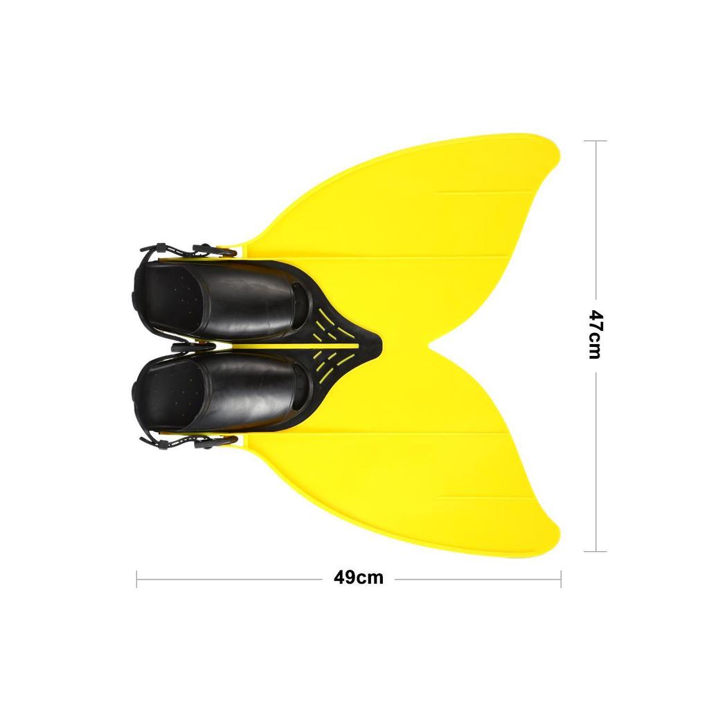 Adult & Kids Mermaid Monofin Swimming Equipment with Single & Double Fins