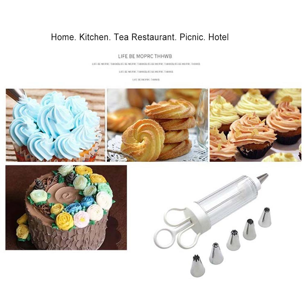 Zdobení dezertů s nerezovými hroty Sada trysky na zmrzlinu Samomontážní zásobník Pečivo na pečení cukroví Dekory