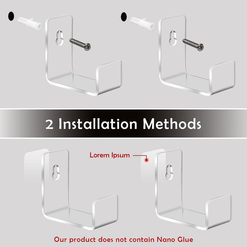 12pcs Wall Mount Record Shelf Acrylic Vinyls Floating Shelves Display Holder Clear Storage Album Bookshelf Book Storage