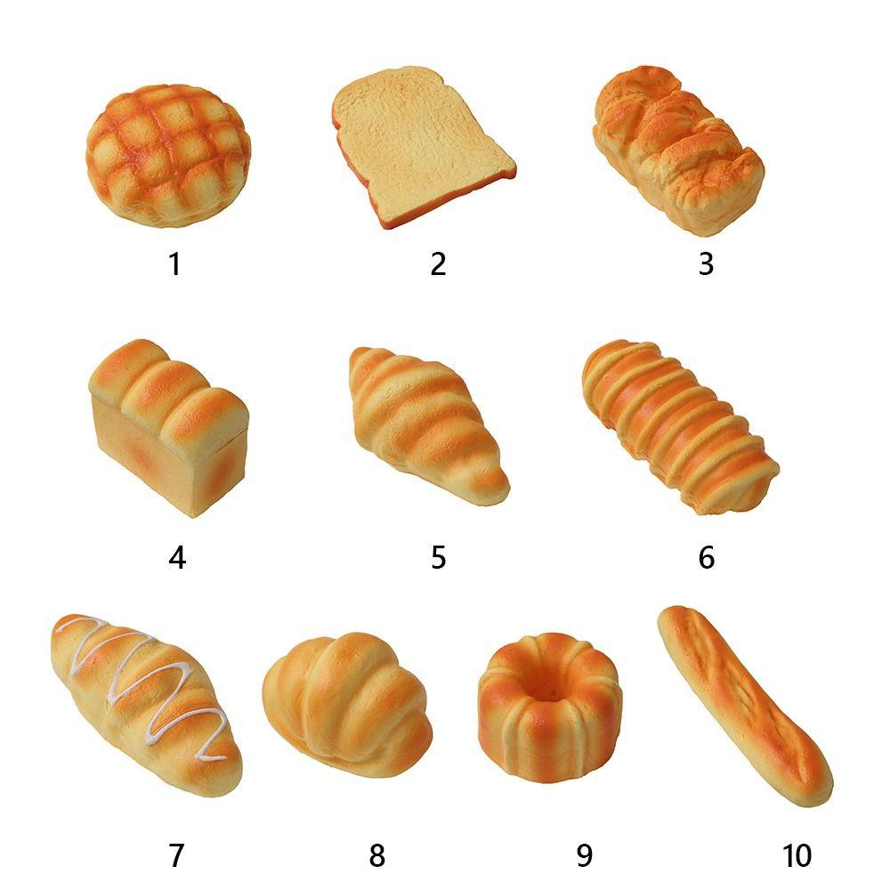 Toast Model Stress Relief Toy Yellow Squeeze Toys Creative Pinch Le  Kids