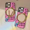 Mirror Phone Case for iPhone 15 11 13 14 for 15 16 Pro Max 12 13 16 Pro Cloud Flower and Animal Cute Style Phone Case