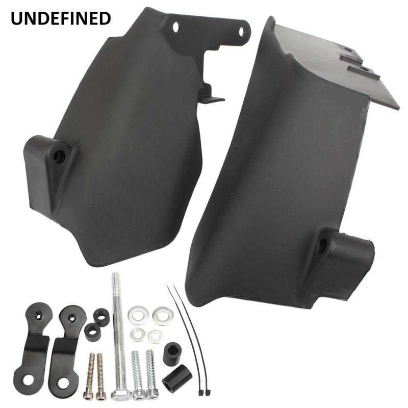 Motorcycle Air Heat Deflector Mid Frame Trim Saddle Heat Shield Cover for Harley Dyna 2006 Later Street Bob Wide Glide 2006-2017