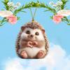 Acrylic Flat Surface Pendant Cute Hedgehog Finger To Love Heart Design Decor For