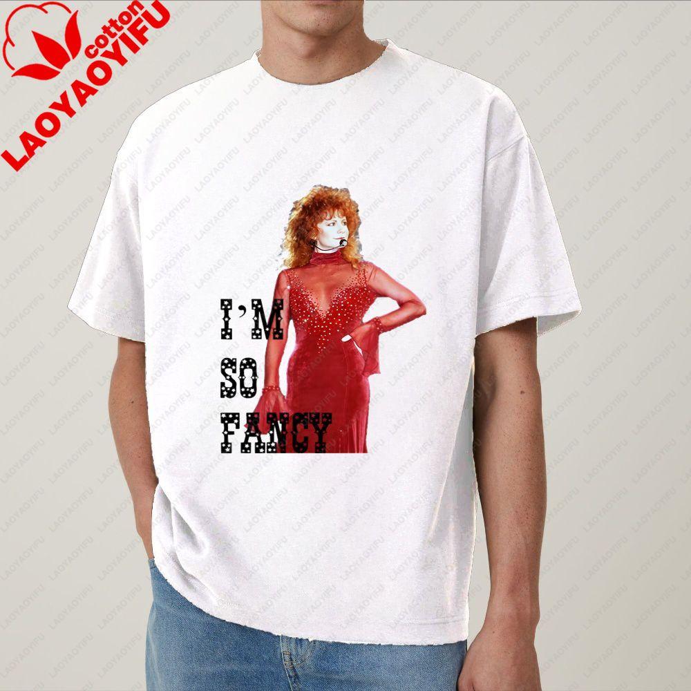 Reba Mcentires New Summer Casual Trendy Shortsleeved Unisexs and WoUnisexs Allpurpose Cotton Tshirt with Pattern Design