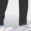 Adidas Logo Print Elastic Waist Straight Casual Pants Women Bottoms Black HN2951