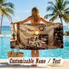 Custom Text Beach Towel, Soft Absorbent Swimming Multi-use TowelWallace & Gromit