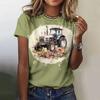 Summer Cartoon Car 3D Printed T-shirts Street Casual Fashion Short Sleeved Round Neck Women's T-shirts
