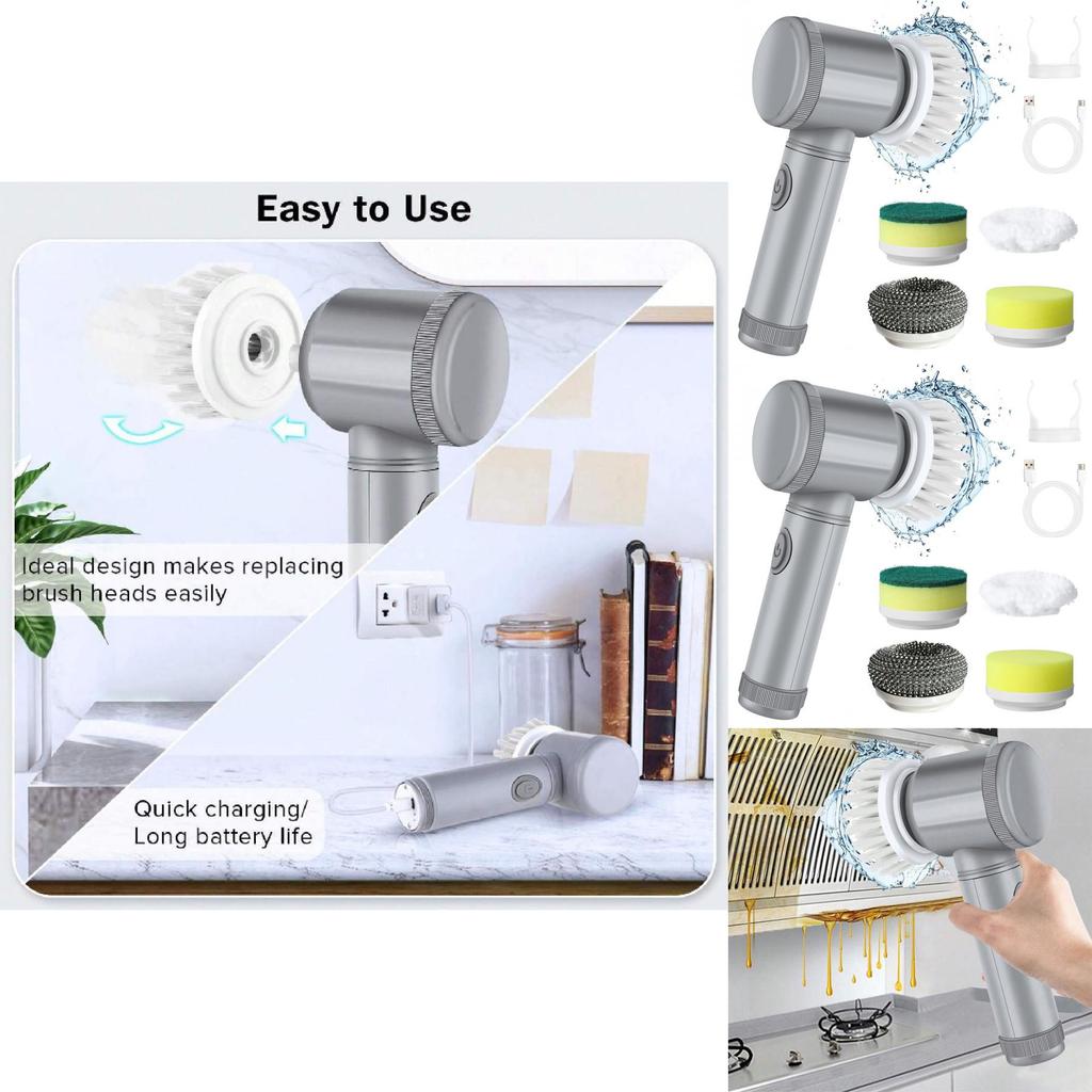 Home Multifunctional Wireless Handheld Electric Cleaning Brush For Bathroom And Tile Cleaning Tool
