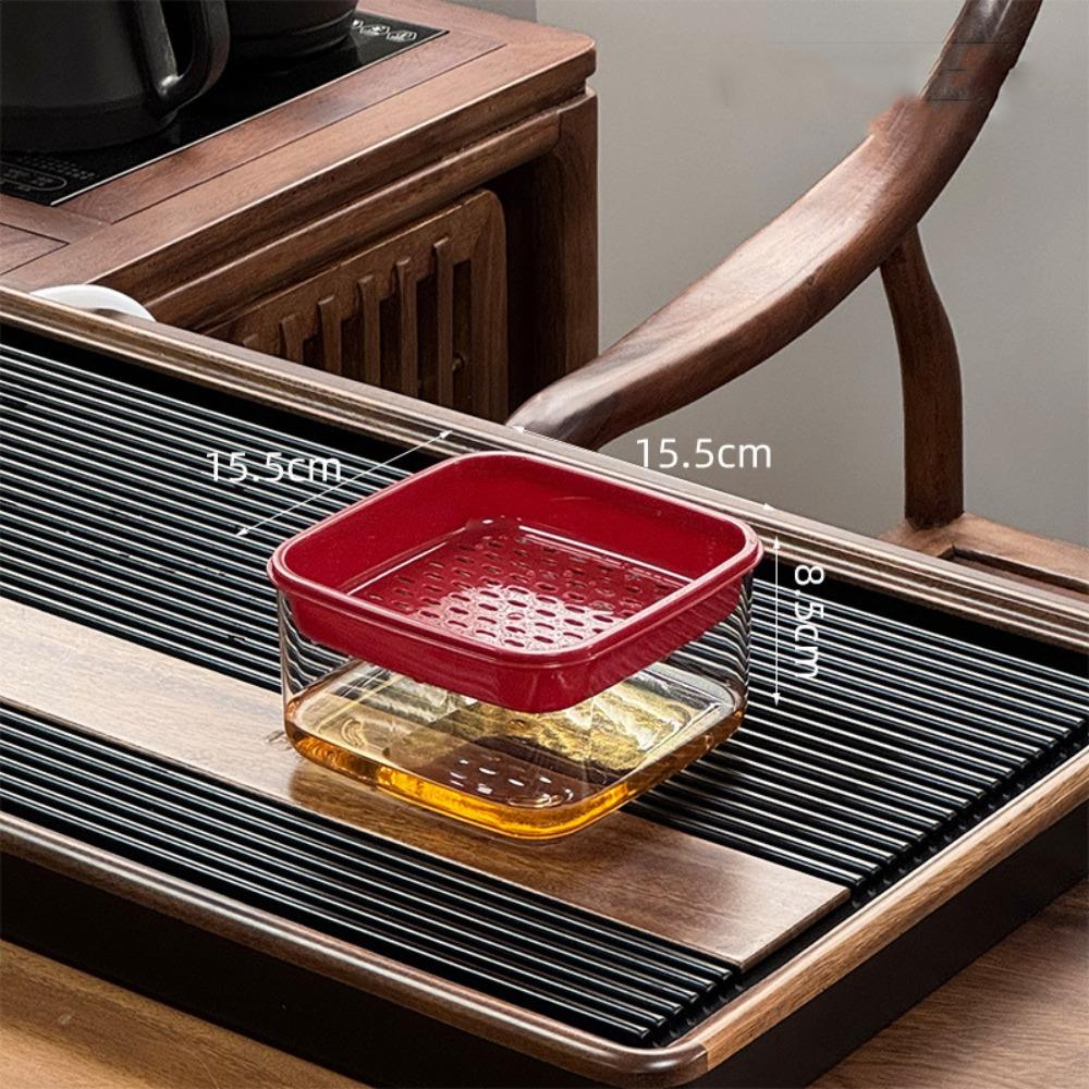 New Mini Desktop Tea Drain Bucket Drainage Detachable Desktop Trash Can Multifunctional Tea Filter Box
