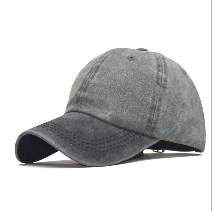 Solid Color Light Board Old Washed Baseball Cap Fashionable Couple Simple Cap Casual Hip Hop Hat
