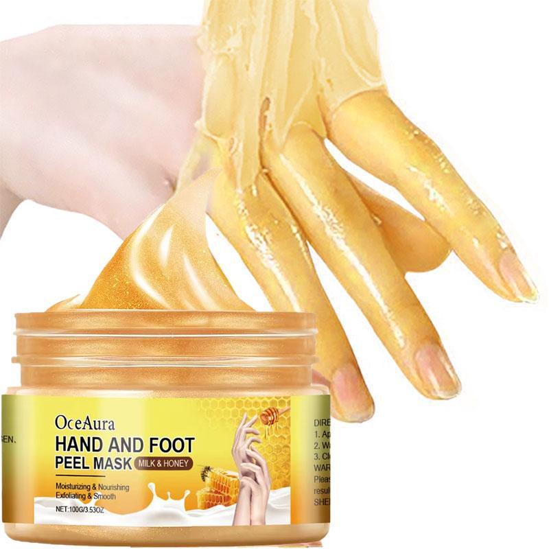 Maschera Esfoliante Mani Piedi Riparazione Talloni Screpolati Rimuove Calli Pelle Morta Migliora Rugosità Secchezza Idratazione Peeling Cura Piedi Maschera