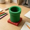 3D Printed Pipe Pen Holder, Desk Pencil Cup Storage Container, Multifunctional Succulents Planter Pot, Desktop Decoration for Home Office