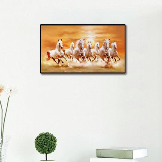 Running Horses Canvas Painting Wall Living Room Picture Poster Background Decor