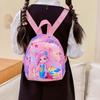 Adorable Purple Smiley Unicorn Backpack For Toddlers Casual Lightweight School Use