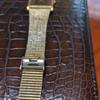 Used CITIZEN Quartz Men's Watch Square Gold Black Dial