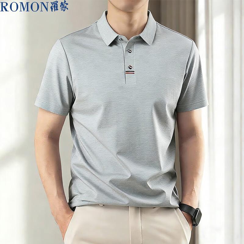 ROMON Men s Breathable Cool-Touch Short Sleeve Polo Shirt M