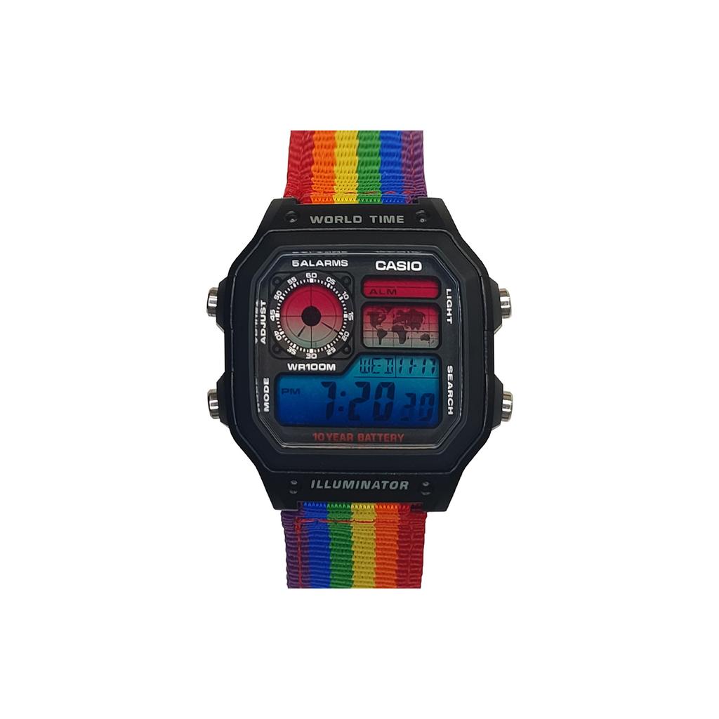 CASIO Unisex YOUTH Black Watch AE-1200WH-1A(Watch3--)