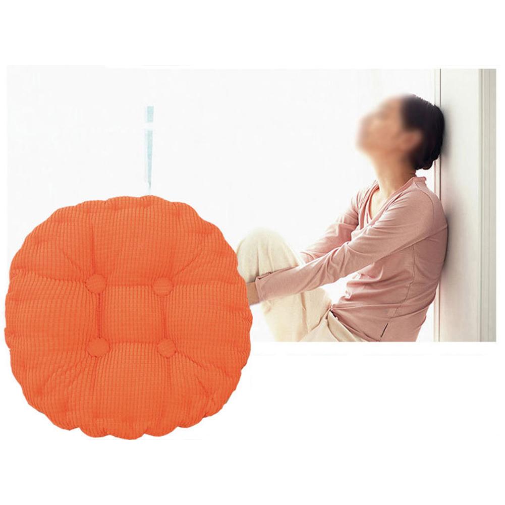 Chair Cushion Tatami Corduroy Round Soft Seat Pad For Car Home Kitchen Garden Dining Room Office