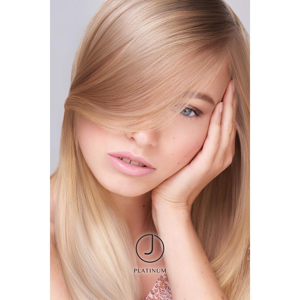 J Beverly Hills Platinum Hydrate Shampoo mit Seidenprotein – Feuchtigkeit, Glanz & Splissreparatur, sulfat- & parabenfrei, für coloriertes Haar