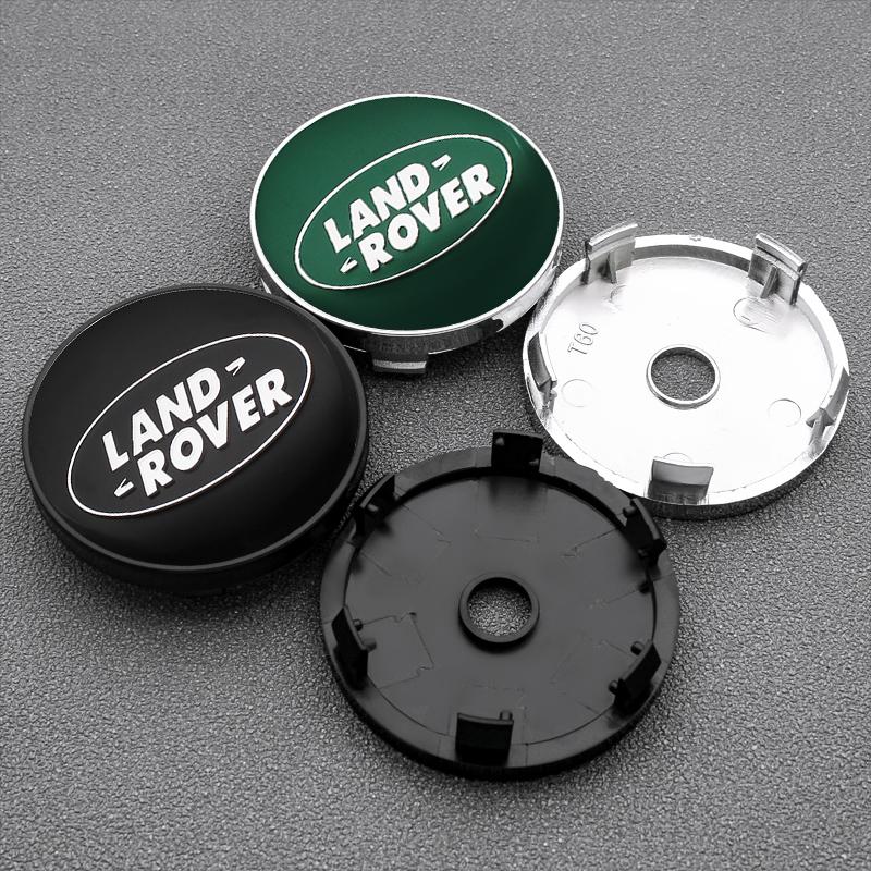 4Pcs 56mm 60mm Car Logo Wheel Center Hub Caps Badge Rim Cover Emblem For Land Rover Range Rover Evoque Velar Defender Discovery XS3