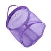 Portable Storage Bag Cylinder Mesh Wool Yarn Convenient Exquisite Container Handbag (Purple)