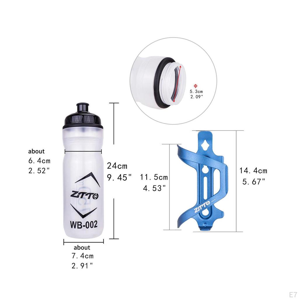 Aluminiowy koszyk na bidon do rowerów górskich - Pojemność 750 ml