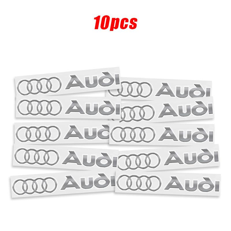 Für Audi A1 A2 A3 A4 A5 A6 A7 A8 Q2 Q3 Q4 Q5 Q7 S3 S4 S5 S6 S7 TT RS 3D Metallemblem Auto Dekor Aufkleber Auto Scheibenwischer Aufkleber