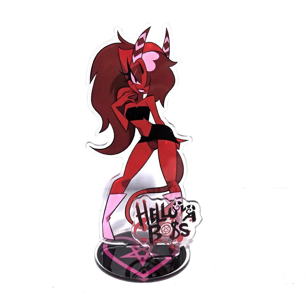 Anime Figure Acrylic Stand Model Plate Alastor Fizzarolli Angel Desk Decor Standing Sign Game Fans Gift Ornaments Stand Model