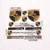 Car Emblems Metal Creative Stickers Waterproof Dirt-proof Sticker For Porsche 911 Cayenne Carrera 928 Panamera Boxster Macan 918
