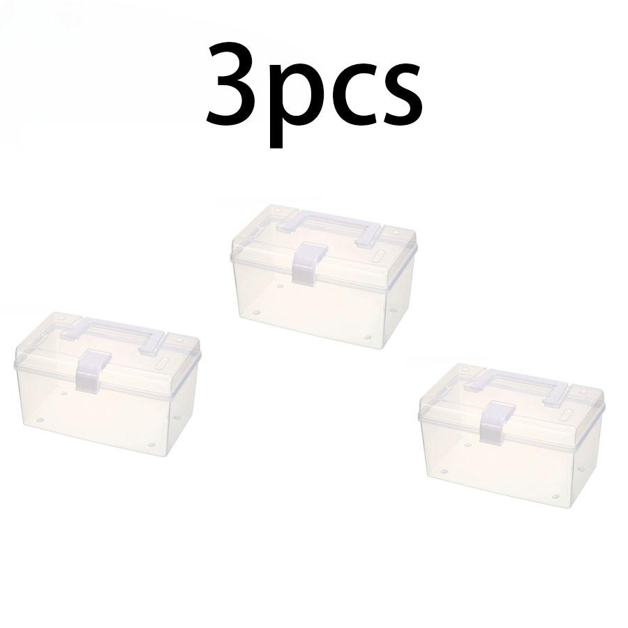 Tragbare kleine Box Kunststoff Aufbewahrungsbox transparente Klebebandabdeckung Staubaufbewahrungsbox Desktop-Abdeckung diverse Snacks Aufbewahrungsbox